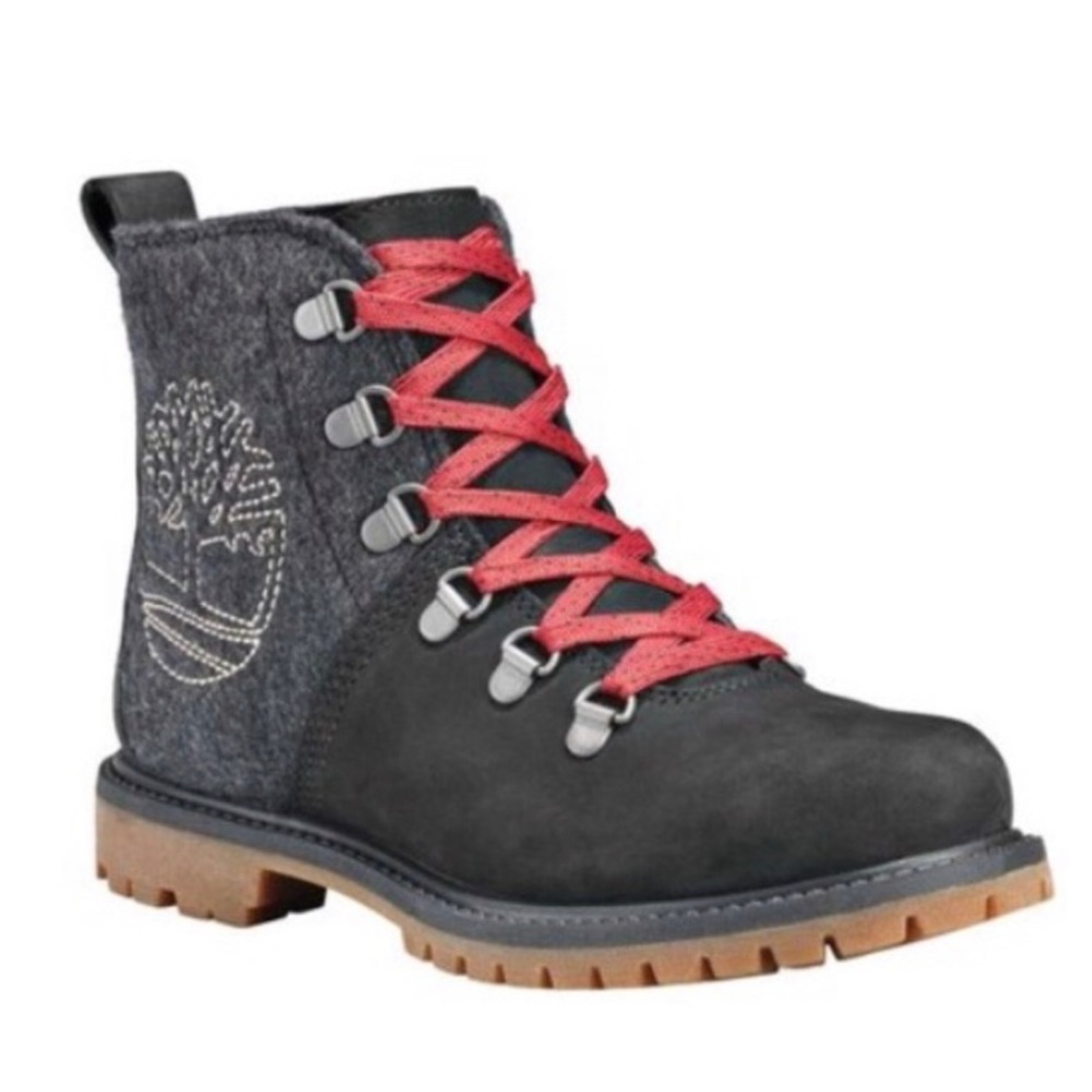 Timberland Embroidered D Ring Wool Hiker Boot 9.5